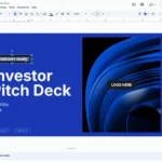 Mẫu template thuyết trình nhà đầu tư mới trong Google Slides.
