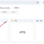 Menu ba chấm trên file đã chọn trong Google Drive