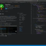 Menu tiện ích mở rộng trong VS Code hiển thị mô tả của Todo Tree, một công cụ quản lý các ghi chú TODO và FIXME trong mã nguồn.