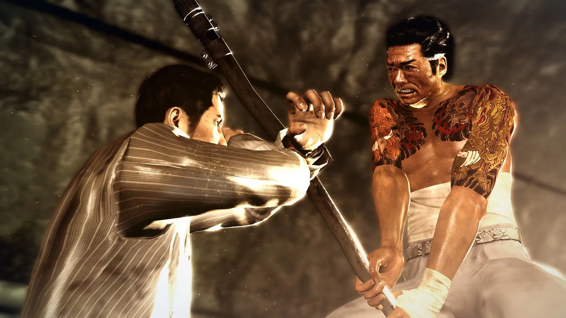 Minigame karaoke sống động trong Yakuza 0, một hoạt động giải trí tại Tokyo.