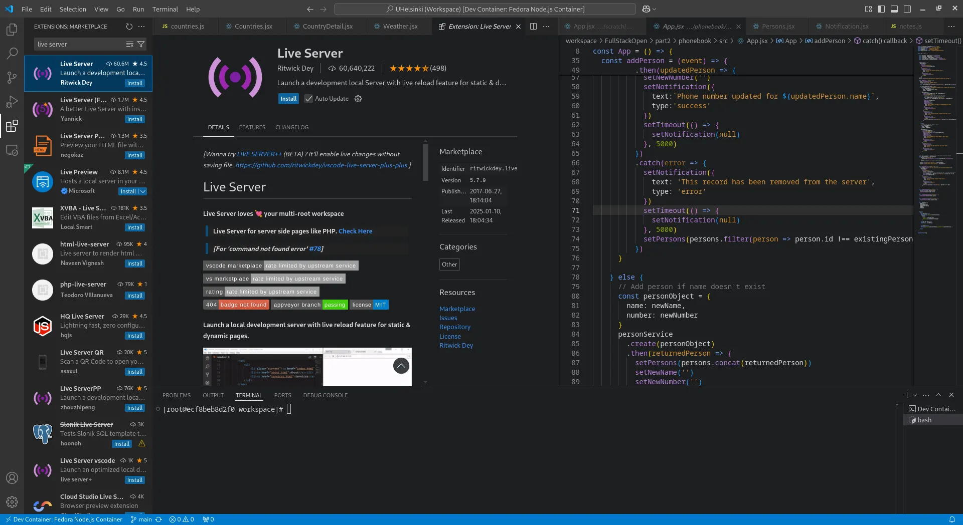 Mô tả tiện ích Live Server trong Visual Studio Code, hỗ trợ tạo máy chủ cục bộ và tự động làm mới trình duyệt cho lập trình web.