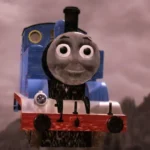 Một hình ảnh minh họa mod "Really Useful Dragons" của Skyrim, cho thấy Thomas the Tank Engine xuất hiện trong game.