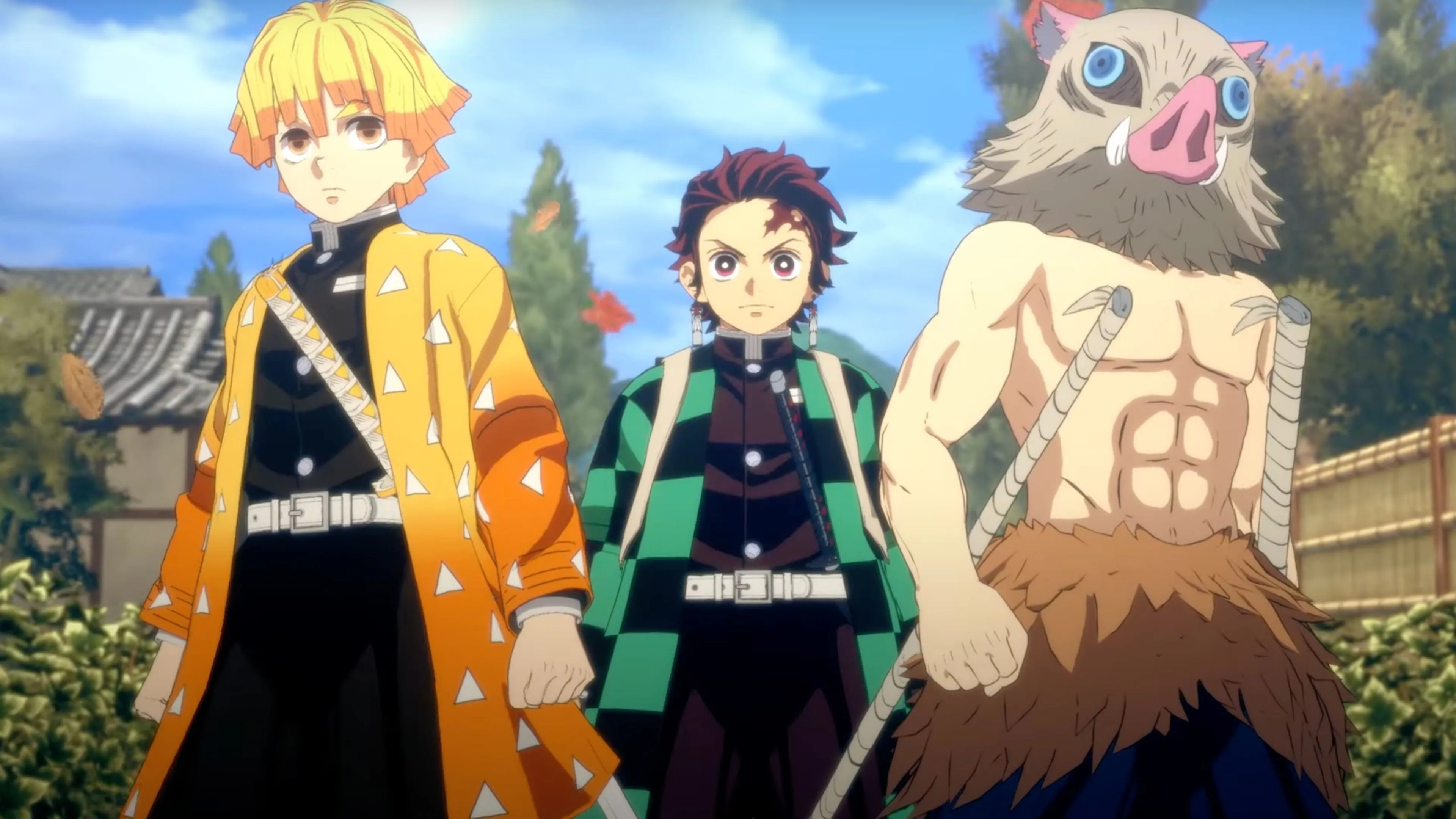 Một phân cảnh chiến đấu kịch tính khác từ Demon Slayer: Kimetsu no Yaiba 2, cho thấy các đòn tấn công đặc biệt.