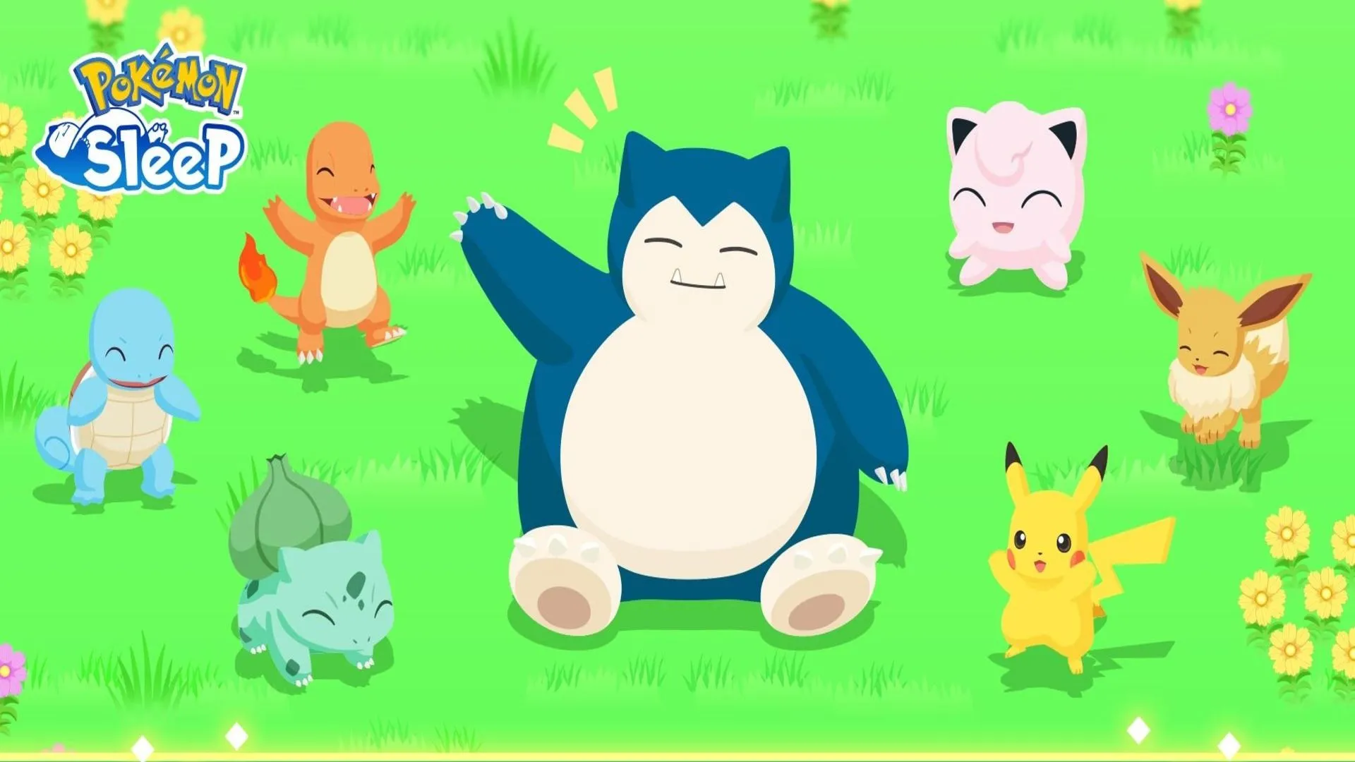 Một số Pokémon thân thiện vẫy tay trong Pokémon Sleep, tượng trưng cho khởi đầu ngày mới.