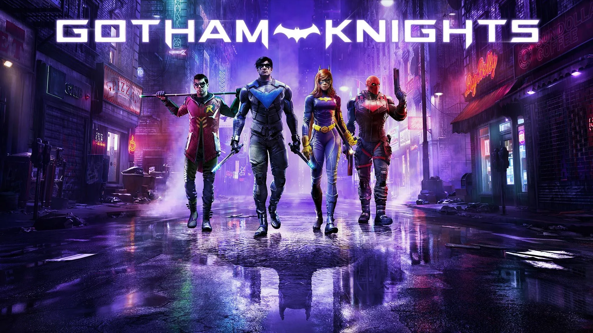 Nightwing, Robin, Batgirl và Red Hood sẵn sàng bảo vệ Gotham trong Gotham Knights.