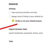 Nút Firefox Labs trong menu điều hướng cài đặt của trình duyệt Firefox