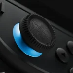 Ốp lưng bảo vệ dbrand Killswitch màu đen gắn trên máy Nintendo Switch 2, thể hiện khả năng bảo vệ vượt trội.