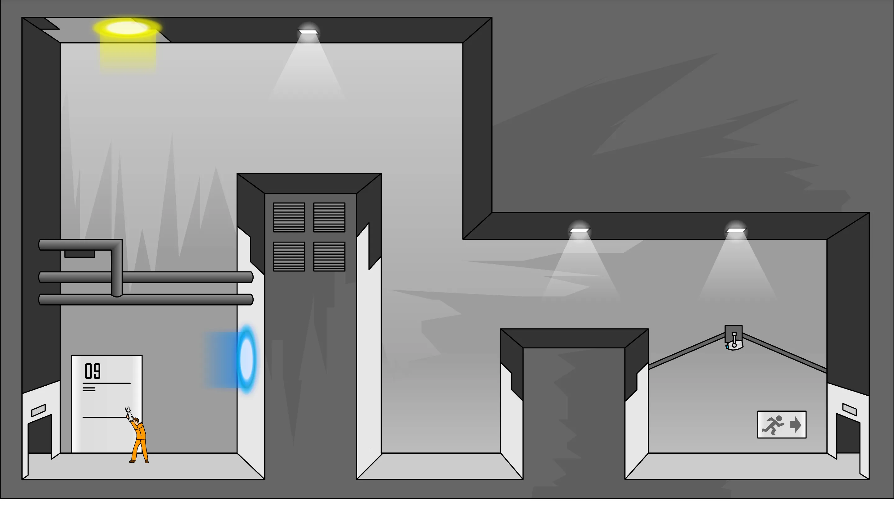 Portal: The Flash Version - Game giải đố dựa trên cổng không gian