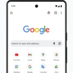Quảng cáo ứng dụng Google Chrome cho Android trên màn hình điện thoại.
