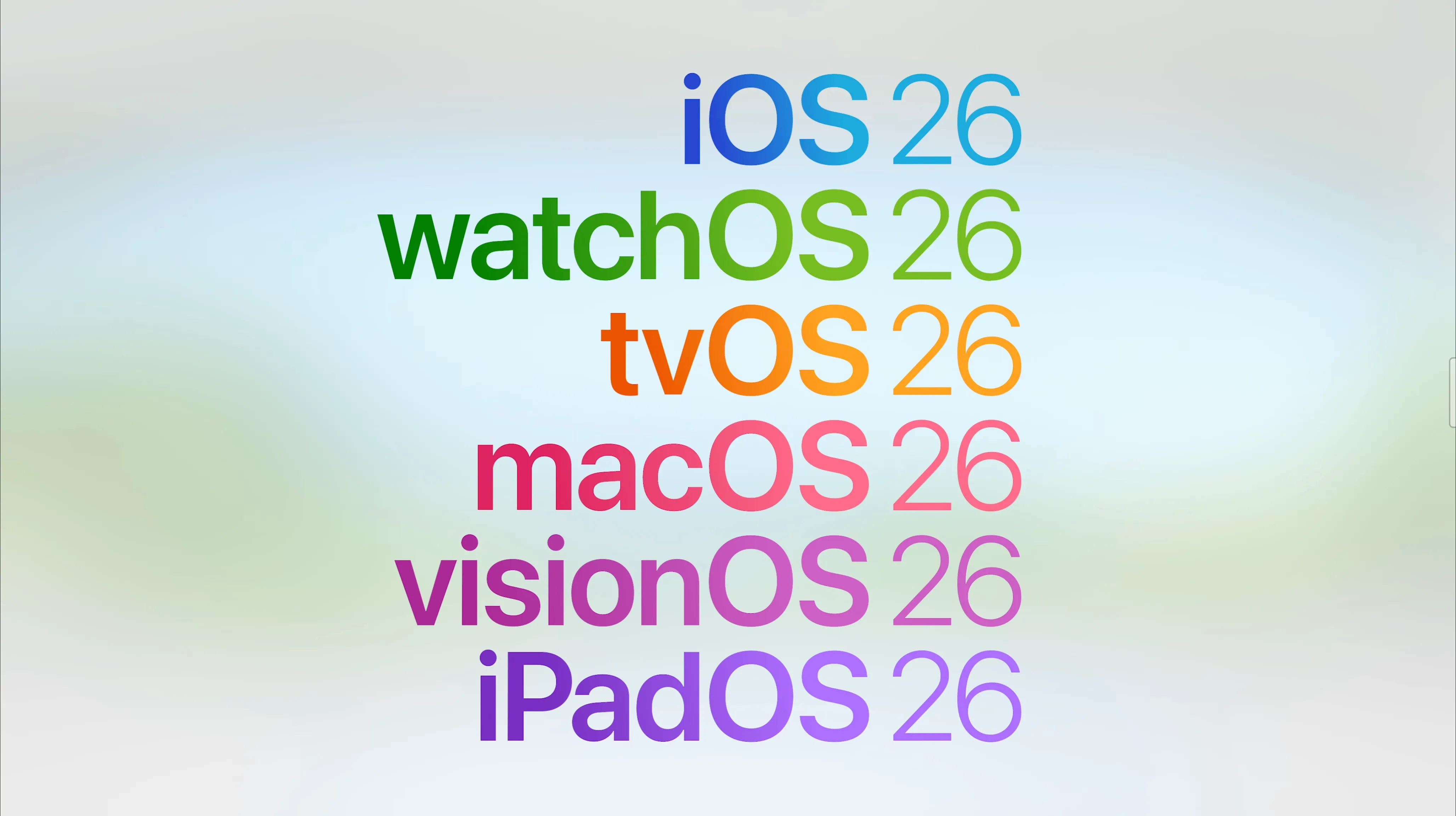 Quy ước đặt tên iOS 26 và macOS 26
