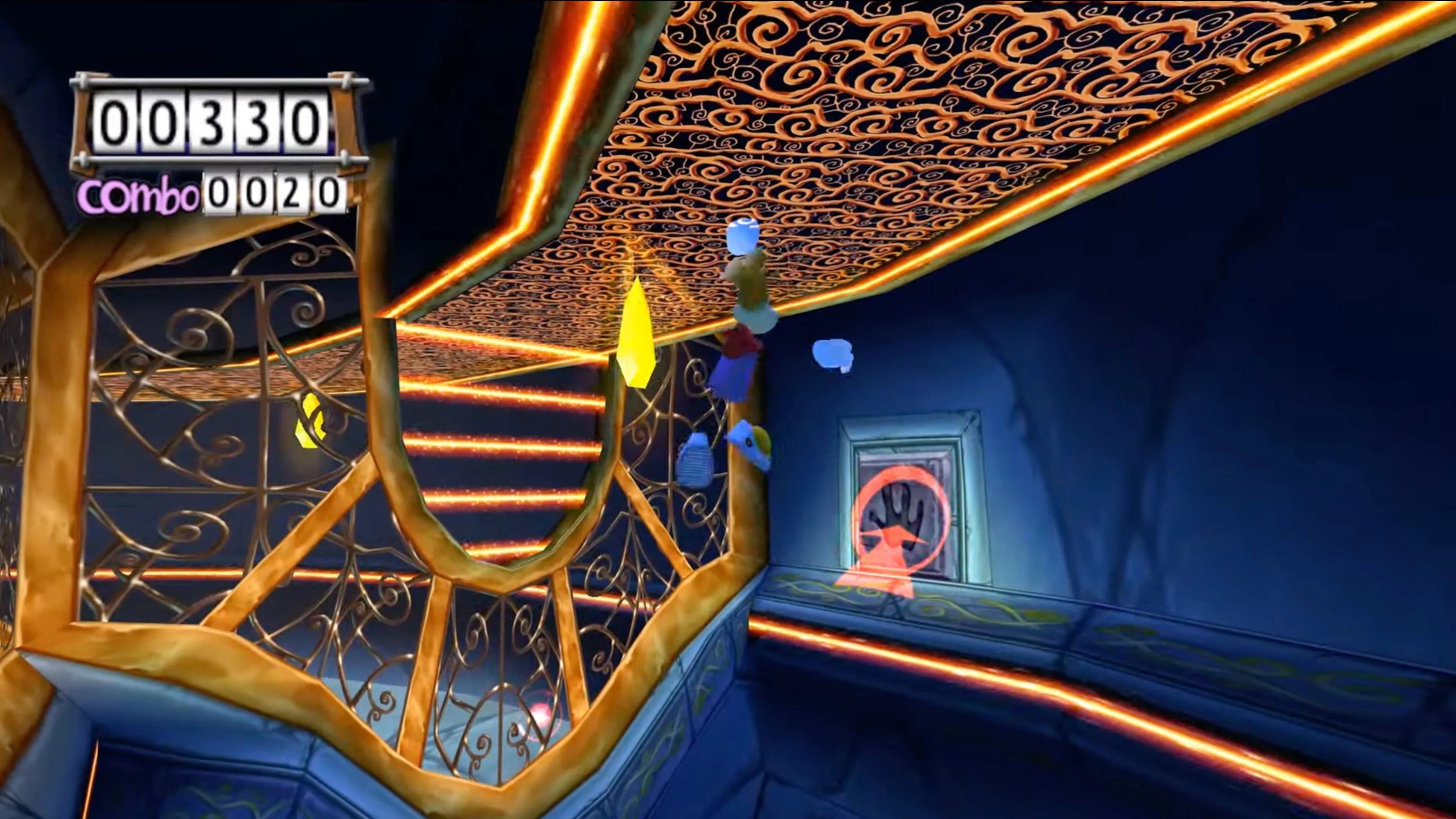 Rayman bay lượn trên không trong Rayman 3: Hoodlum Havoc.