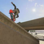Skate Reboot gameplay cho thấy ván trượt và nhân vật trên đường phố San Vansterdam