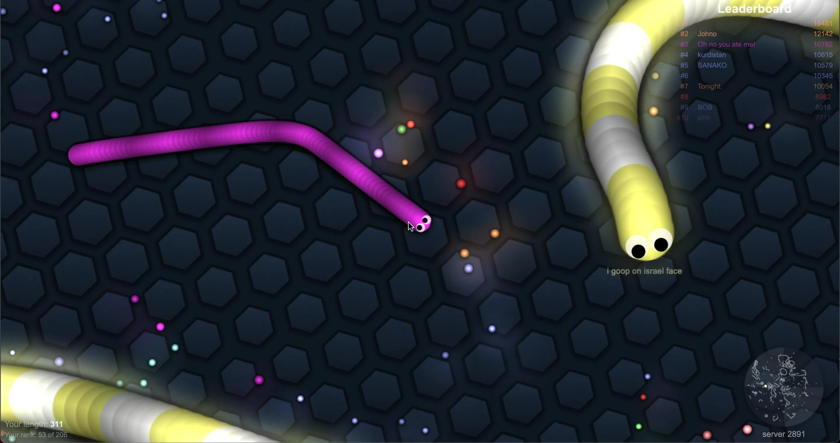 Slither.io - Game rắn săn mồi online nhiều người chơi