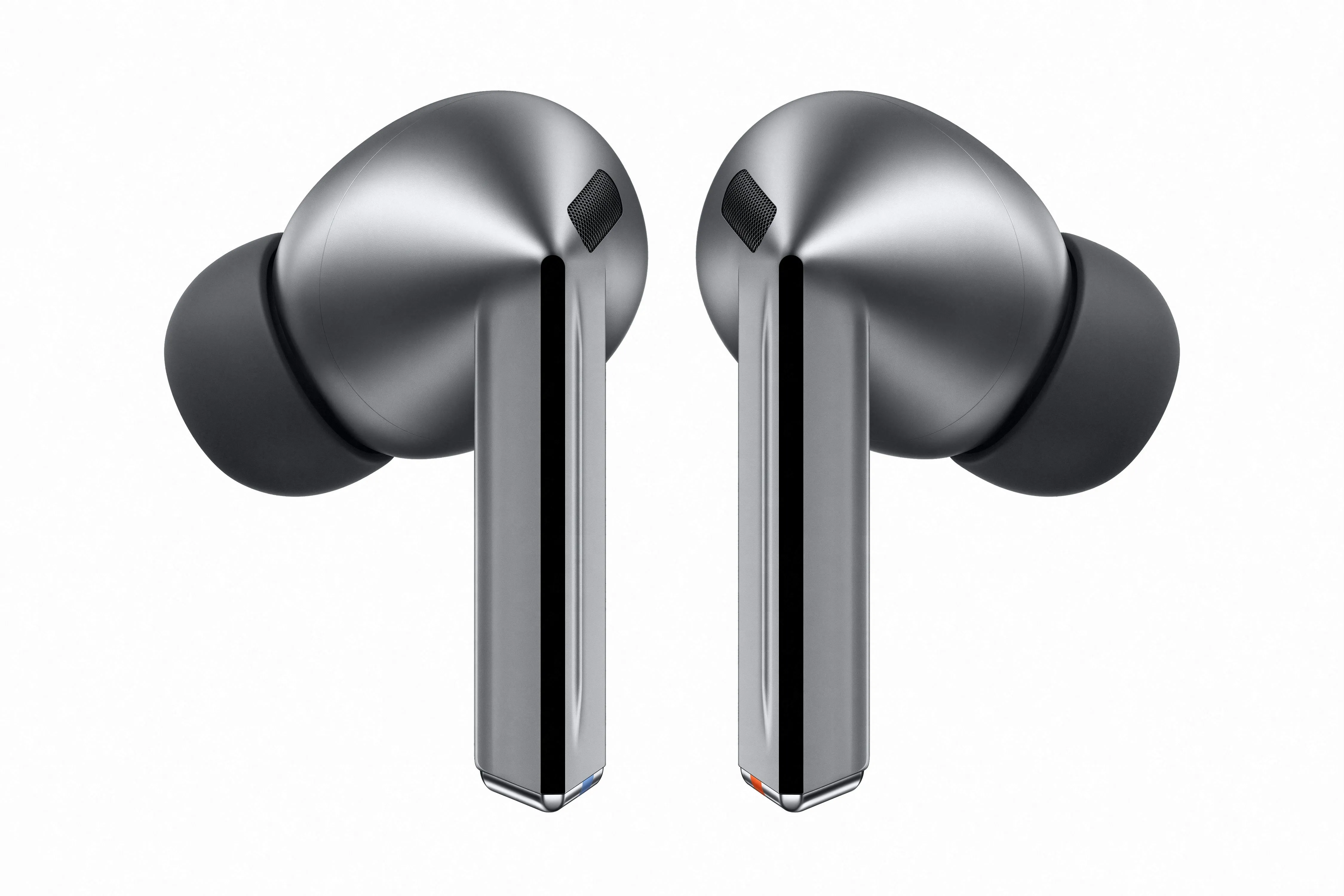 Tai nghe Samsung Galaxy Buds 3 Pro màu bạc với hộp sạc