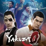 Tập hợp các cảnh chiến đấu và khám phá trong game Yakuza 0, mô tả lối chơi hành động RPG của game.