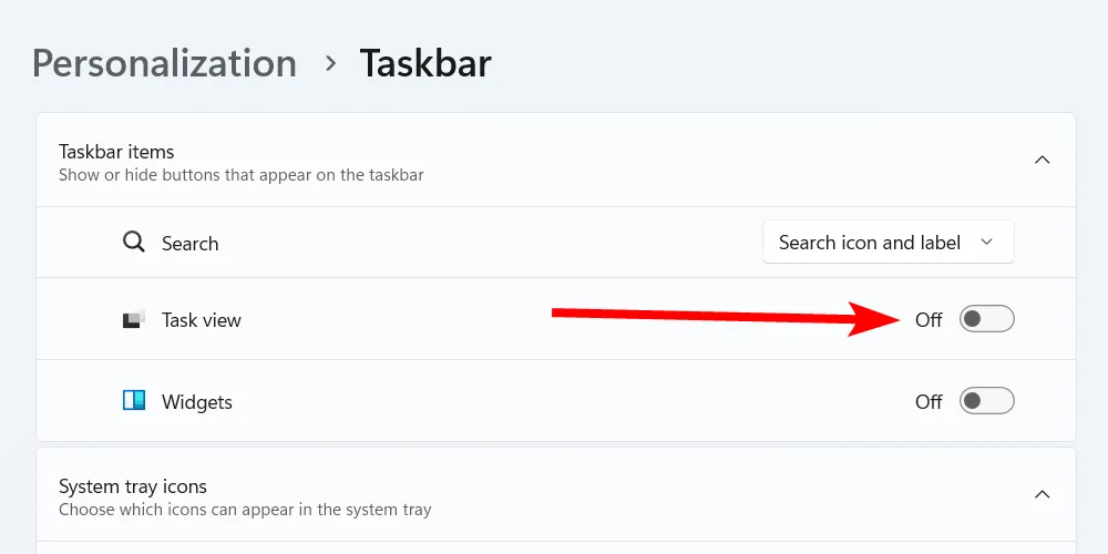 Tắt tính năng Widgets gây phiền nhiễu trên thanh Taskbar Windows 11
