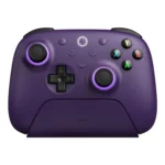 Tay cầm chơi game 8BitDo Ultimate 2 Wireless màu tím nổi bật.