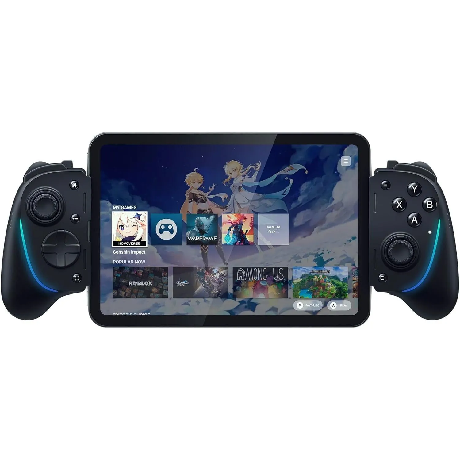 Tay cầm chơi game Razer Kishi Ultra màu đen trên nền trắng, nổi bật thiết kế công thái học và các nút điều khiển chuyên nghiệp.