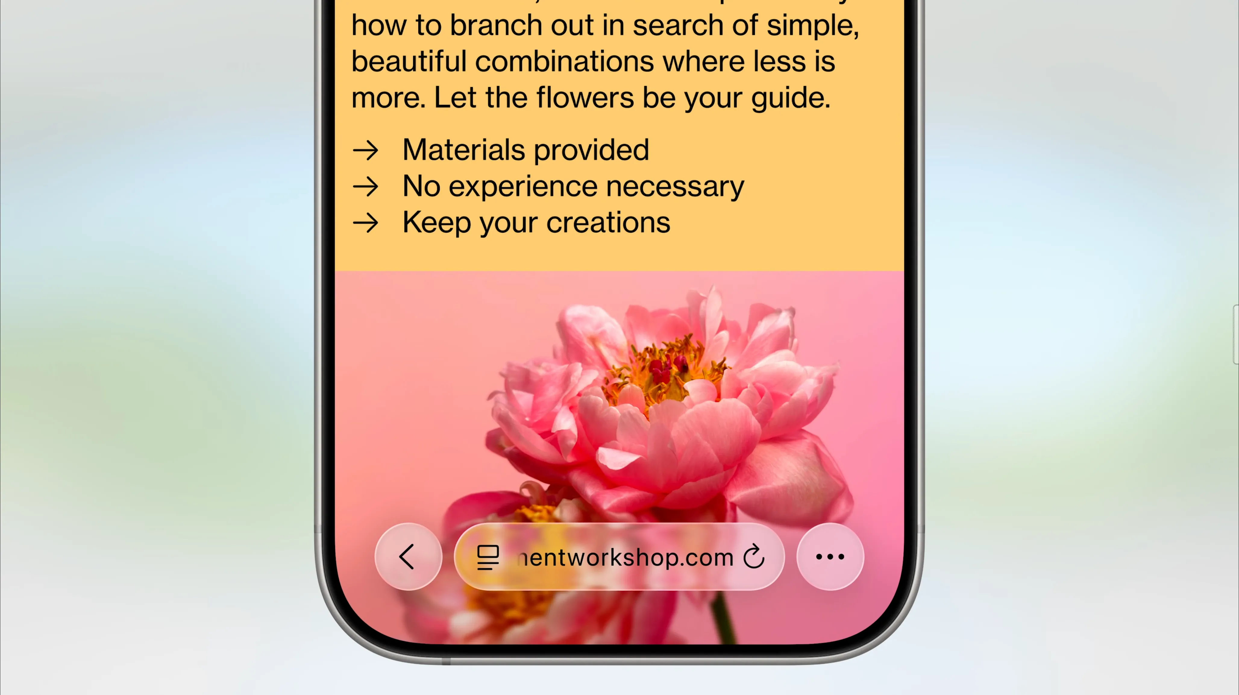 Thanh địa chỉ Safari trên iOS 26