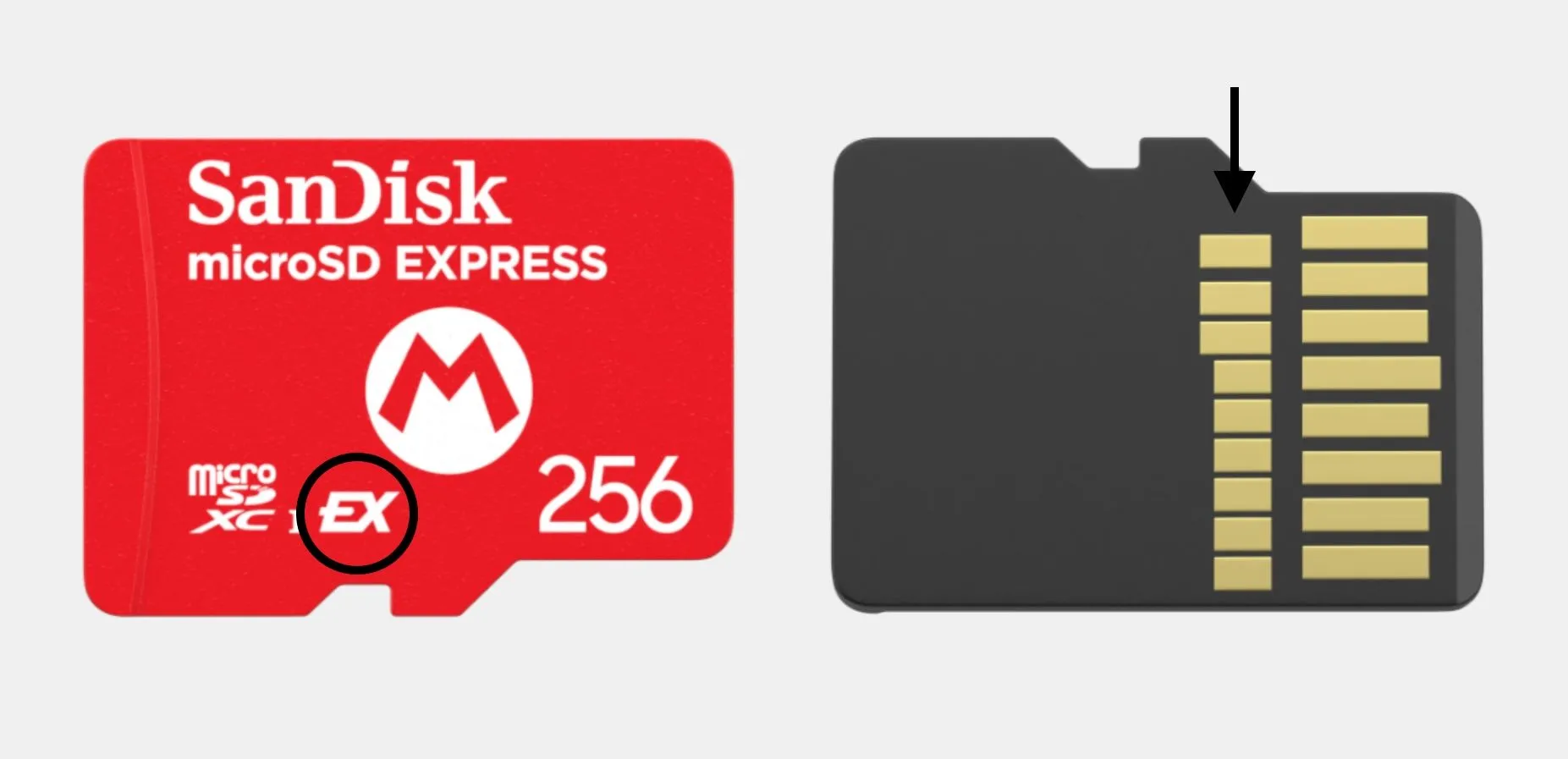 Thẻ nhớ microSD Express mang thương hiệu Nintendo từ SanDisk.