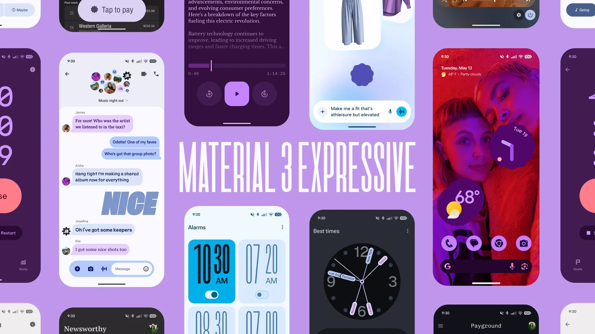 Thiết kế Material 3 Expressive mới của Android với giao diện cá nhân hóa, mượt mà và trực quan