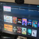 Thư viện Steam hiển thị danh sách các trò chơi đã được tải về miễn phí, minh họa backlog game.