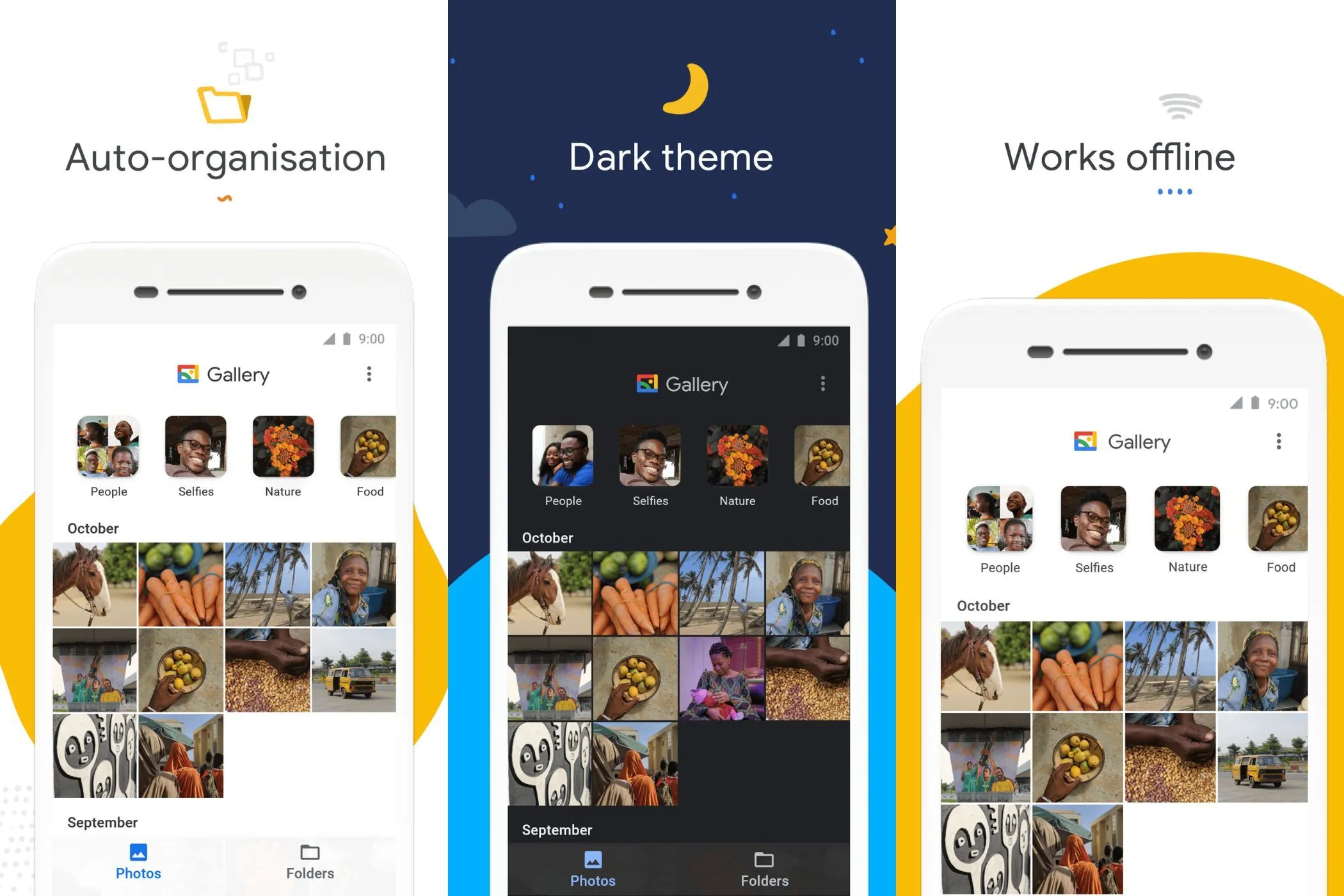 Tính năng của ứng dụng Google Gallery