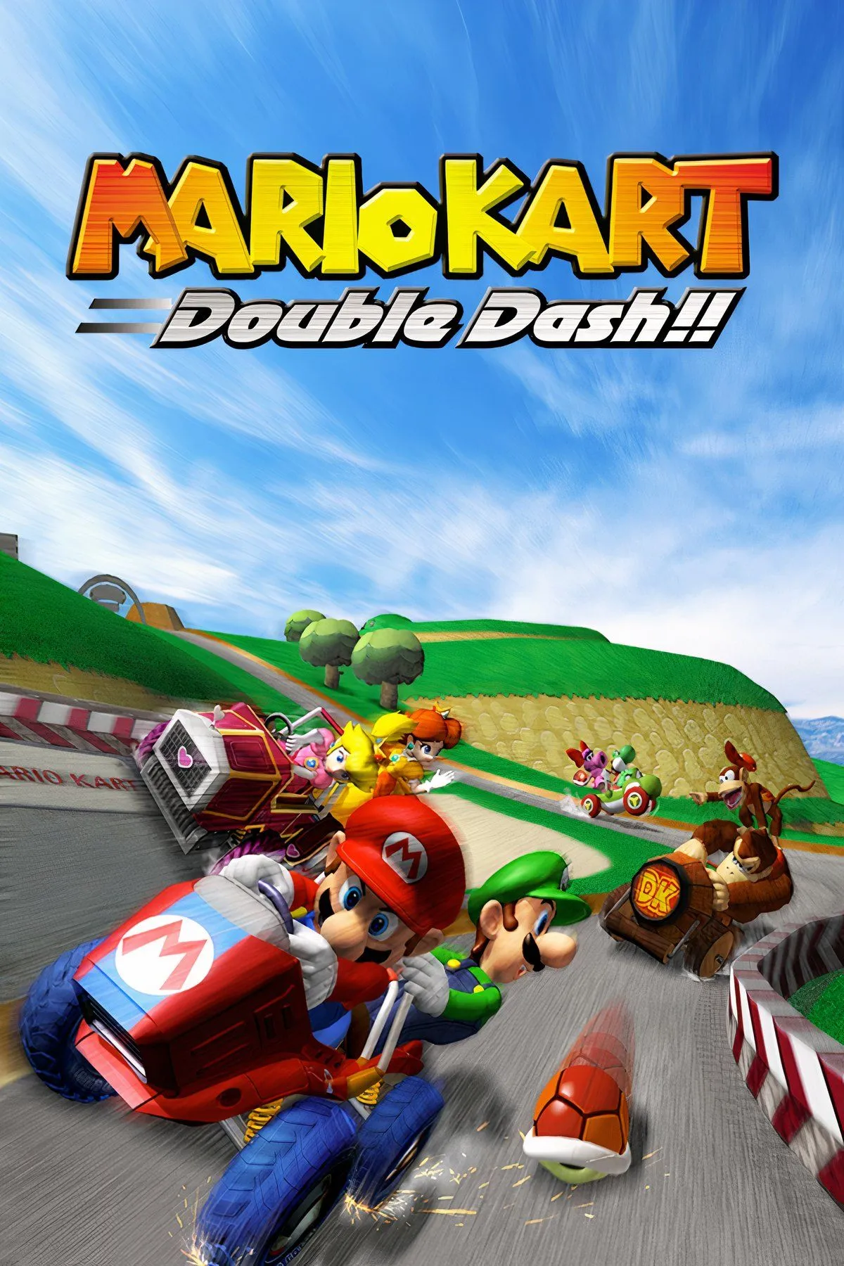 Tổng hợp khoảnh khắc đua xe vui nhộn trong Mario Kart: Double Dash!! trên GameCube.