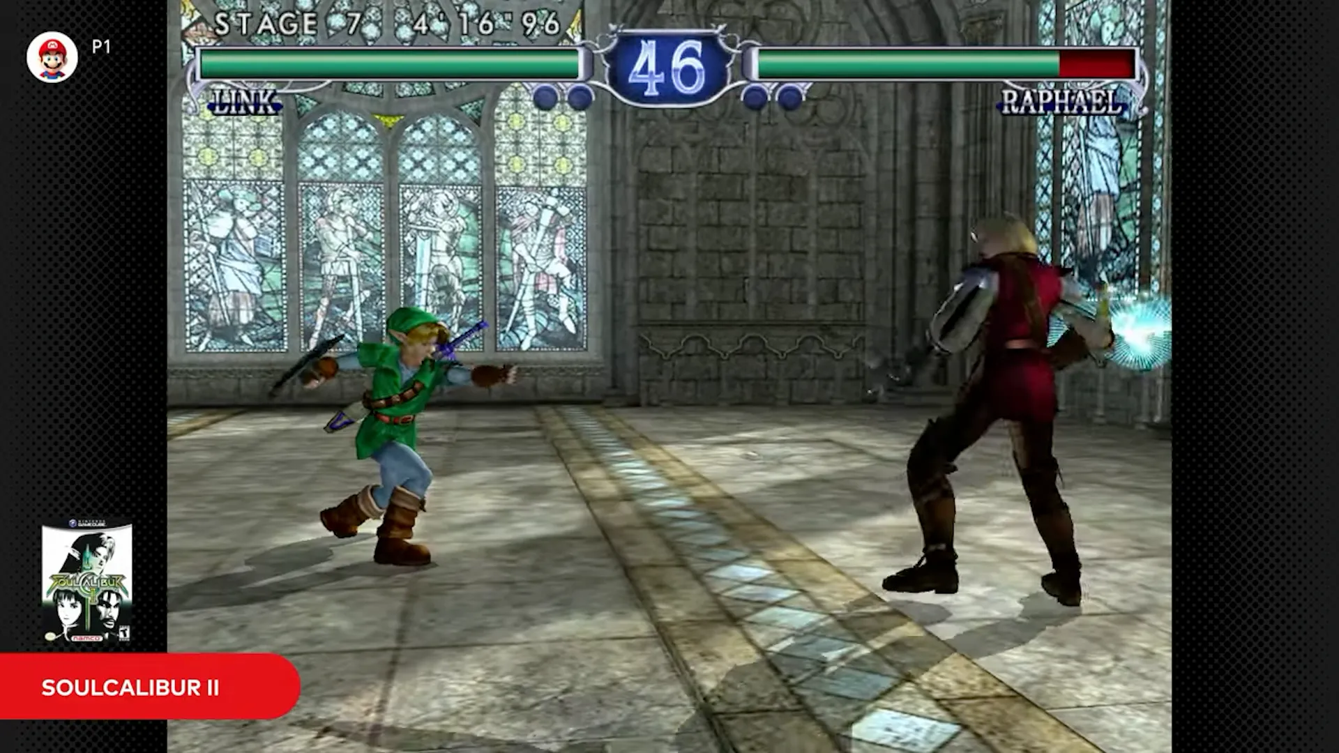 Trò chơi Soulcalibur II trên ứng dụng GameCube của Nintendo Switch Online + Expansion Pack