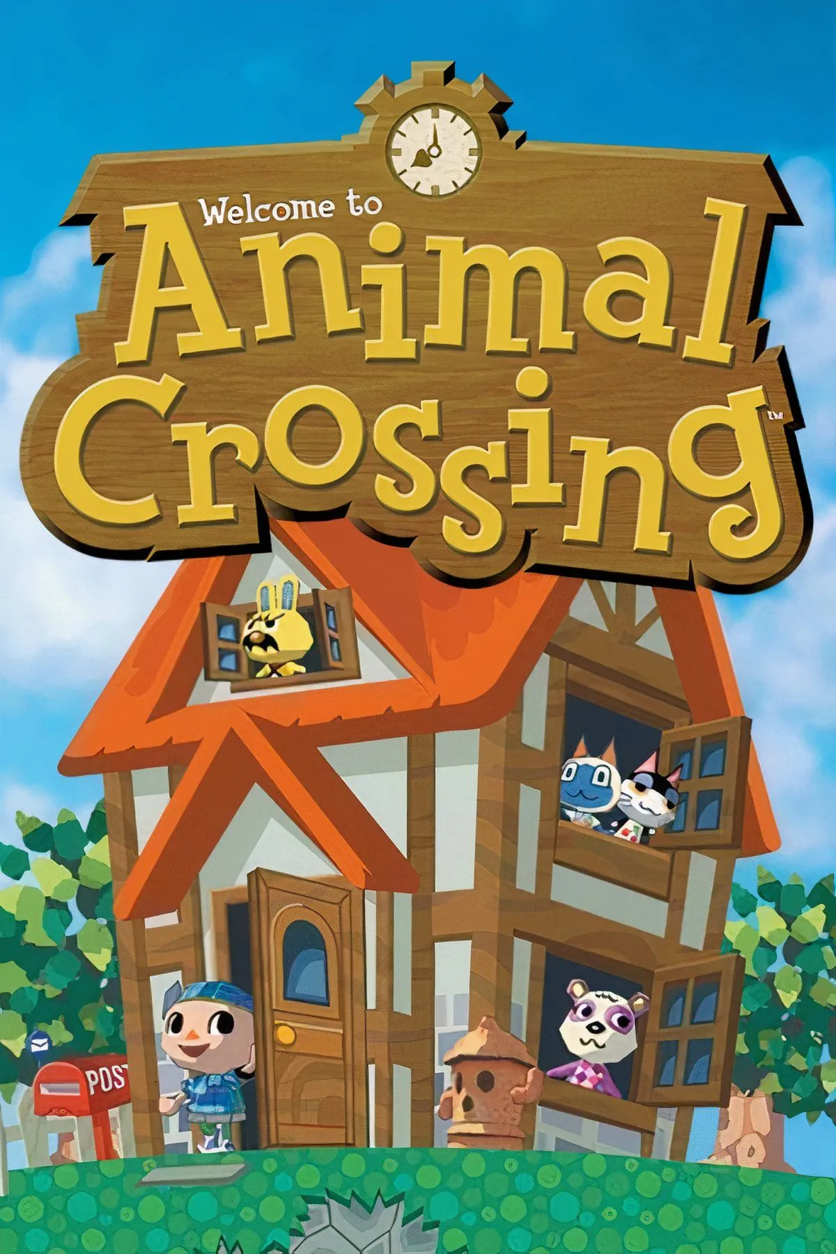 Tuyển tập cảnh quay trong Animal Crossing GameCube, thể hiện thế giới và hoạt động trong game.