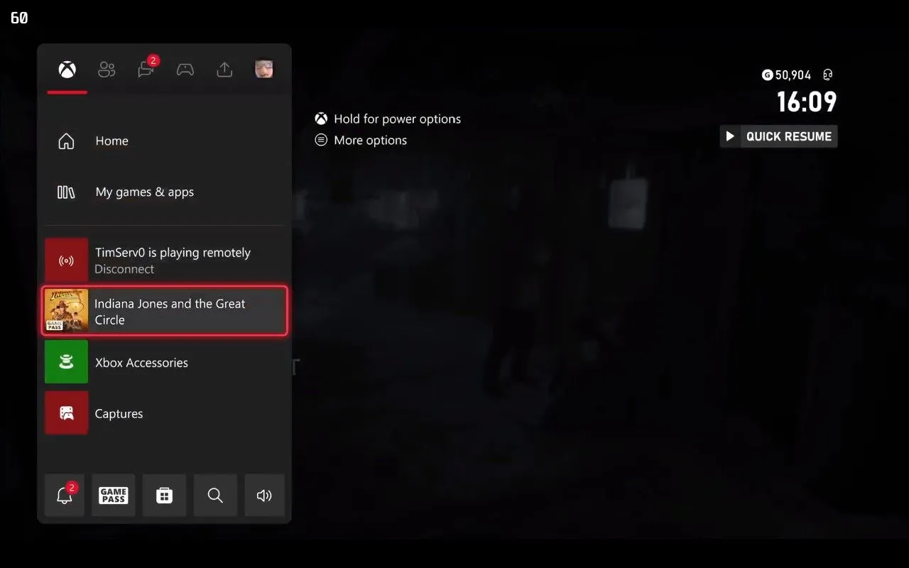 Ứng dụng Greenlight đang phát trực tuyến trò chơi từ Xbox lên Mac, minh họa khả năng stream game console trên thiết bị Mac.